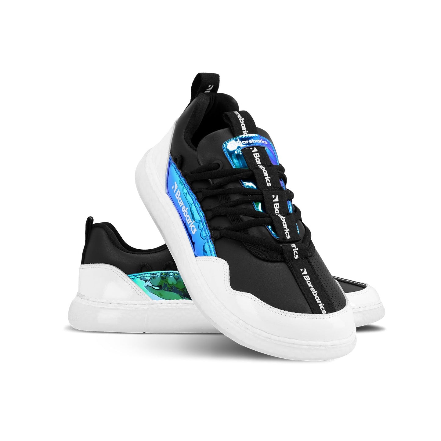 Barebarics - Futura Iridescent Black - Deportivas barefoot-Barebarics-Cacles Barefoot-Tienda de calzado barefoot respetuoso minimalista