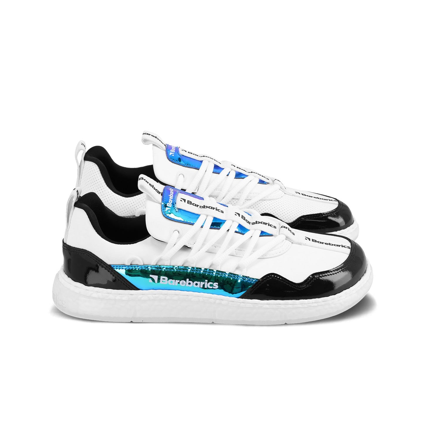 Barebarics - Futura Iridescent White - Deportivas barefoot-Barebarics-Cacles Barefoot-Tienda de calzado barefoot respetuoso minimalista