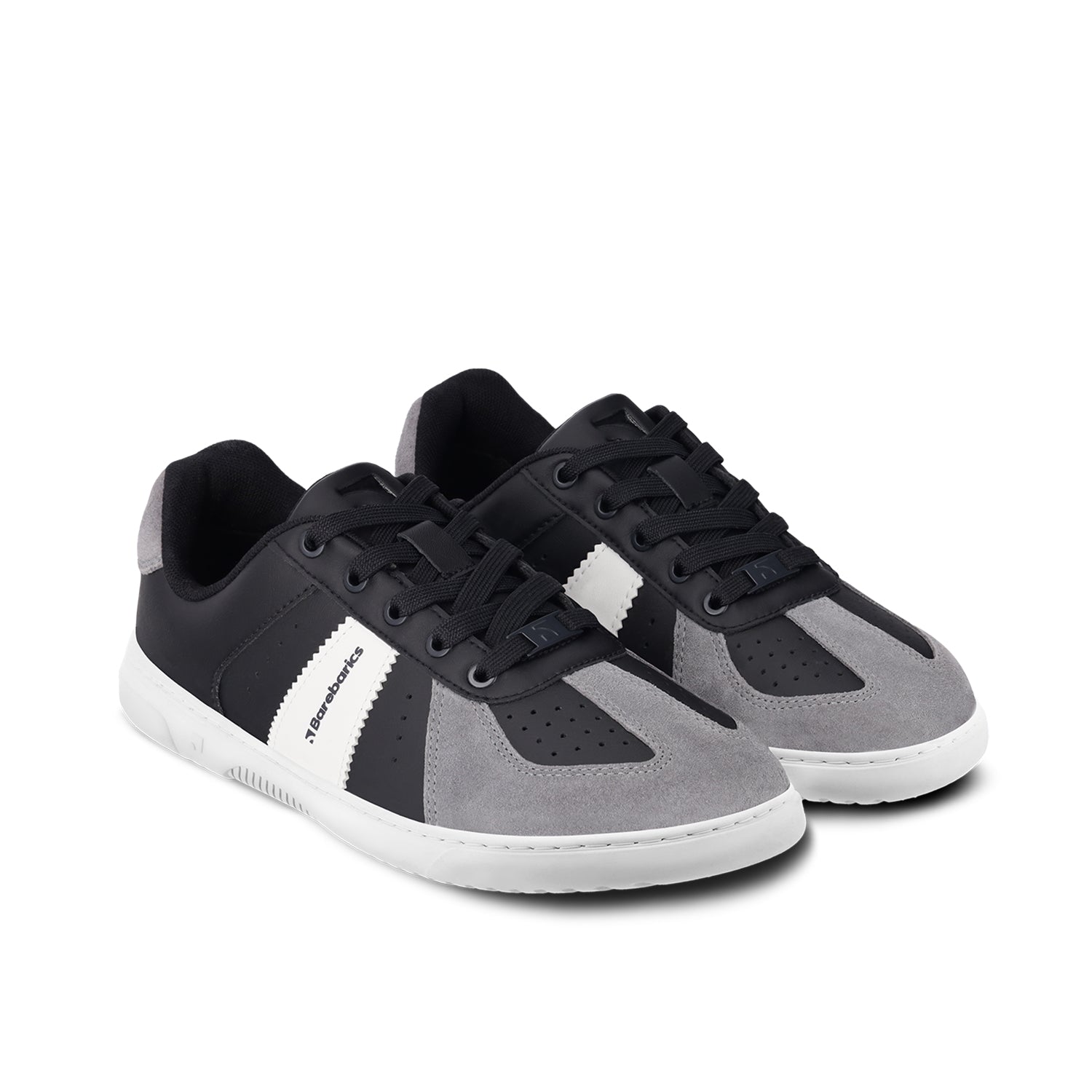 Barebarics - Icara Black & Dark Grey – Deportivas barefoot-Barebarics-Cacles Barefoot-Tienda de calzado barefoot respetuoso minimalista