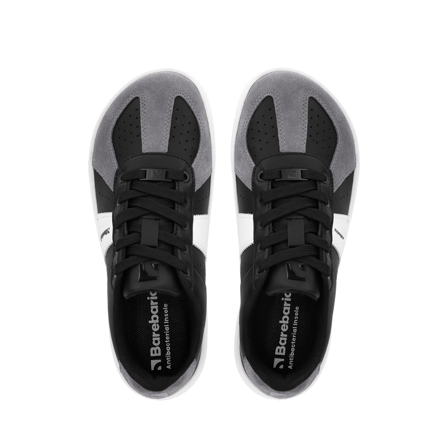 Barebarics - Icara Black & Dark Grey – Deportivas barefoot-Barebarics-Cacles Barefoot-Tienda de calzado barefoot respetuoso minimalista