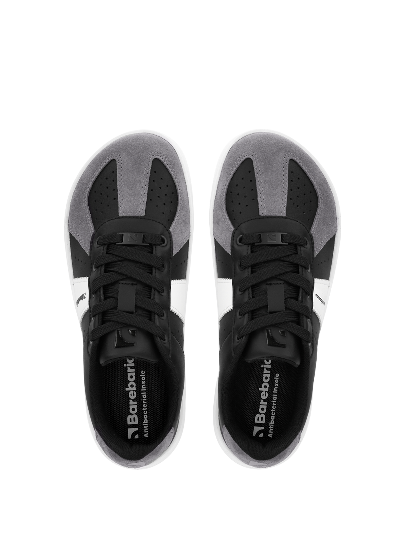 Barebarics - Icara Black & Dark Grey – Deportivas barefoot-Barebarics-Cacles Barefoot-Tienda de calzado barefoot respetuoso minimalista