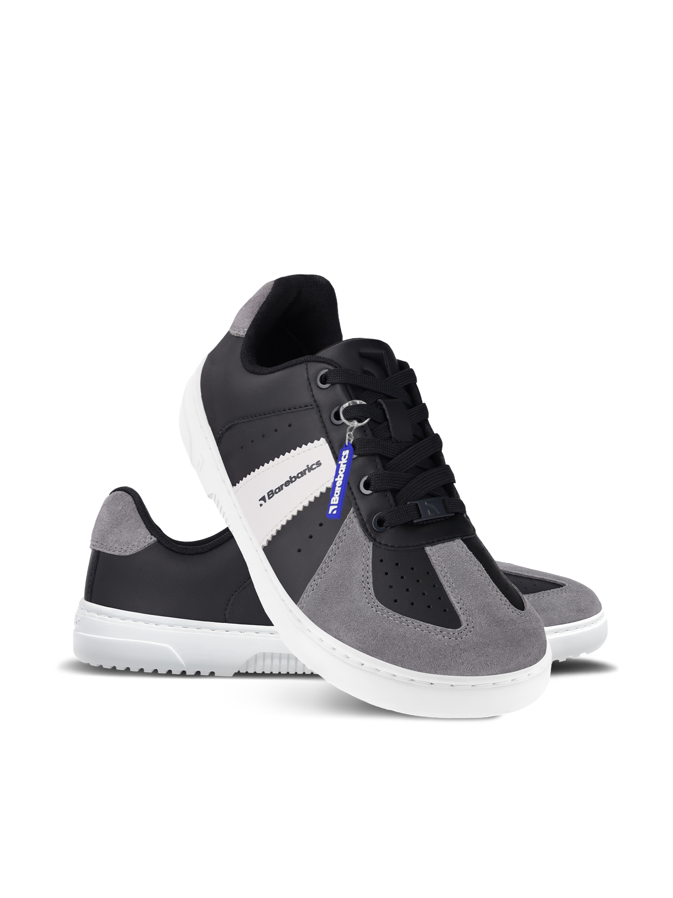 Barebarics - Icara Black & Dark Grey – Deportivas barefoot-Barebarics-Cacles Barefoot-Tienda de calzado barefoot respetuoso minimalista