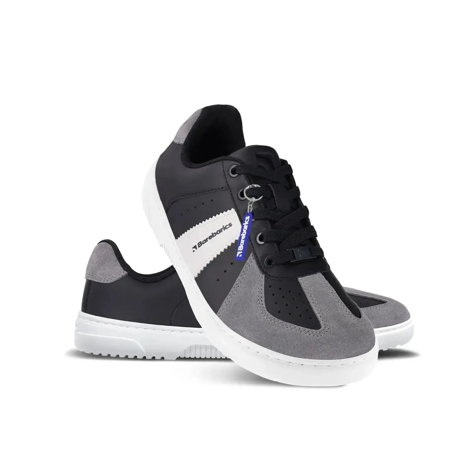 Barebarics - Icara Black & Dark Grey – Zapatillas barefoot unisex negro