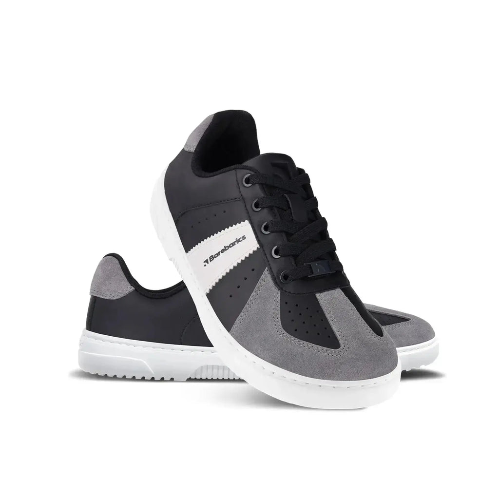 Barebarics - Icara Black & Dark Grey – Zapatillas barefoot unisex negro