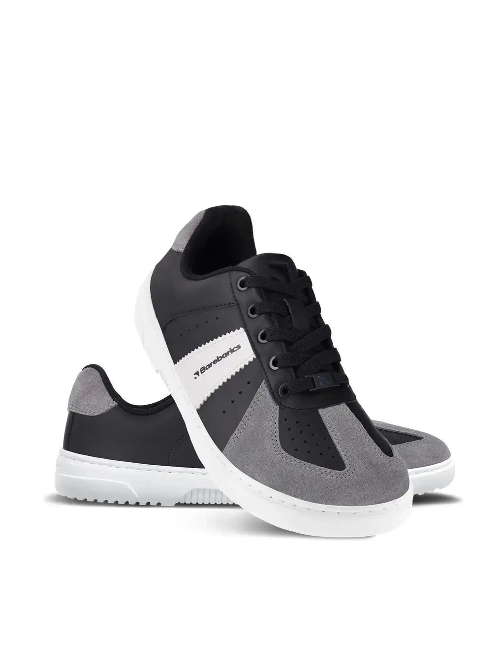 Barebarics - Icara Black & Dark Grey – Zapatillas barefoot unisex negro