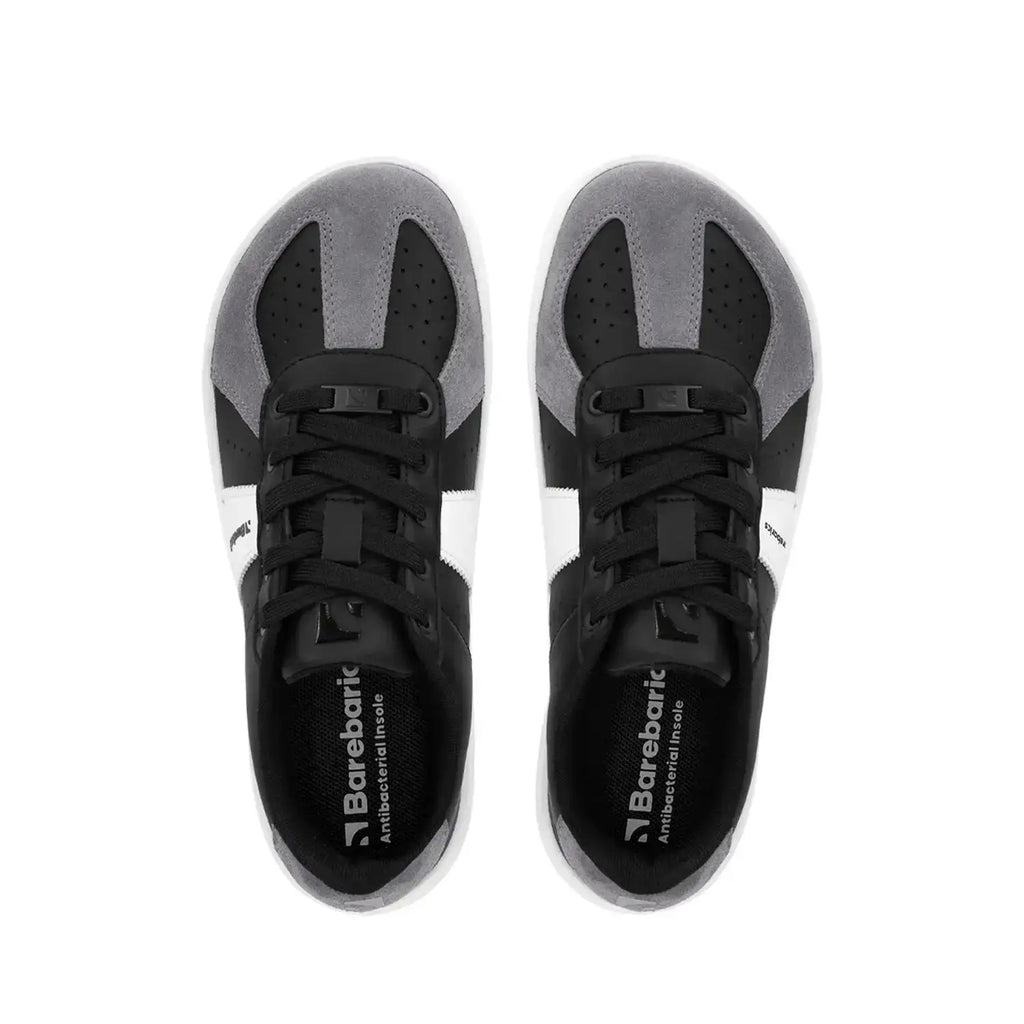 Barebarics - Icara Black & Dark Grey – Zapatillas barefoot unisex negro