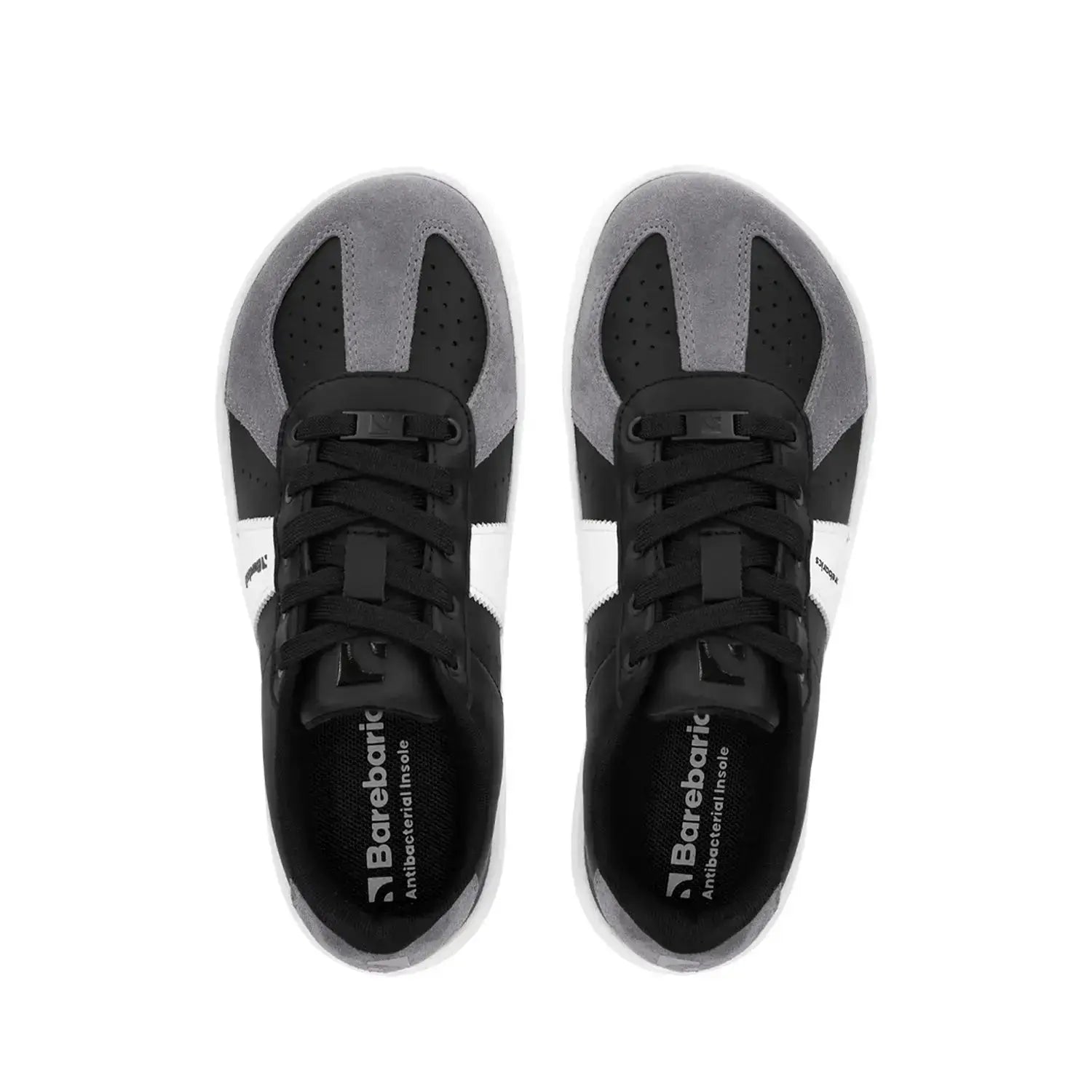 Barebarics - Icara Black & Dark Grey – Zapatillas barefoot unisex negro
