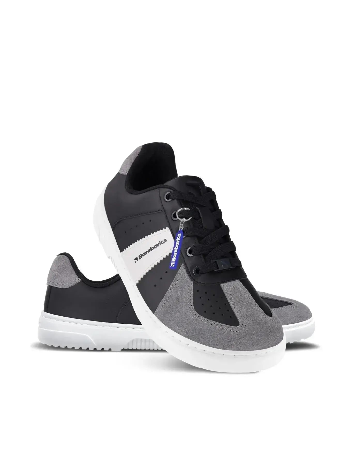 Barebarics - Icara Black & Dark Grey – Zapatillas barefoot unisex negro