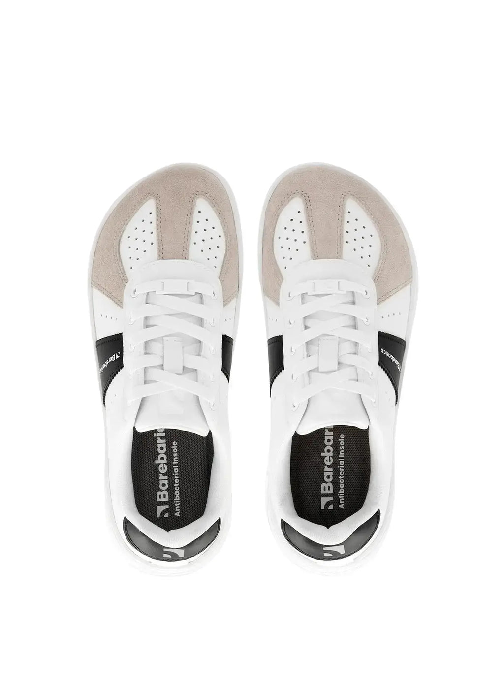 Barebarics - Icara White & Beige – Zapatillas barefoot unisex blanco y beige