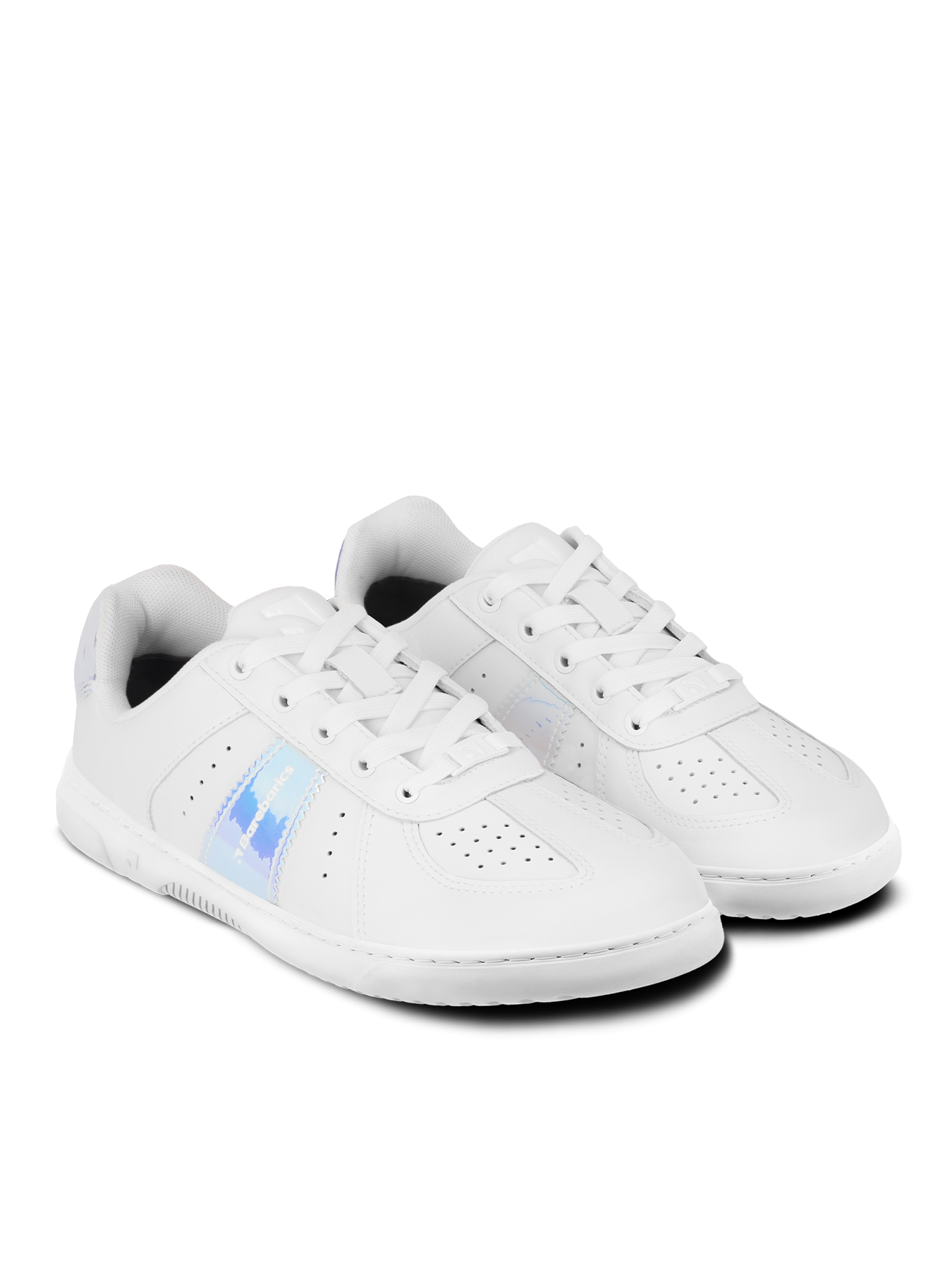 Barebarics - Icara White & Pastel Iridescent – Deportivas barefoot-Barebarics-Cacles Barefoot-Tienda de calzado barefoot respetuoso minimalista