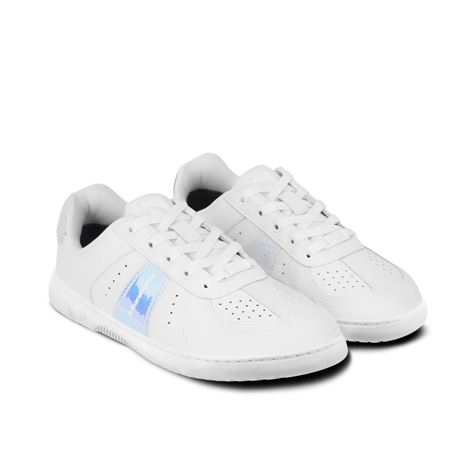 Barebarics - Icara White & Pastel Iridescent – Deportivas barefoot-Barebarics-Cacles Barefoot-Tienda de calzado barefoot respetuoso minimalista