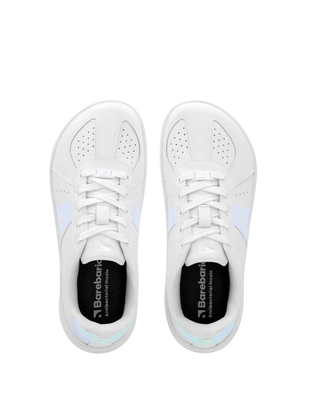 Barebarics - Icara White & Pastel Iridescent – Deportivas barefoot