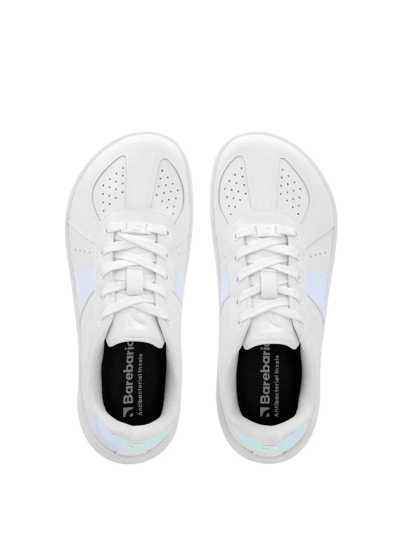 Barebarics - Icara White & Pastel Iridescent – Deportivas barefoot