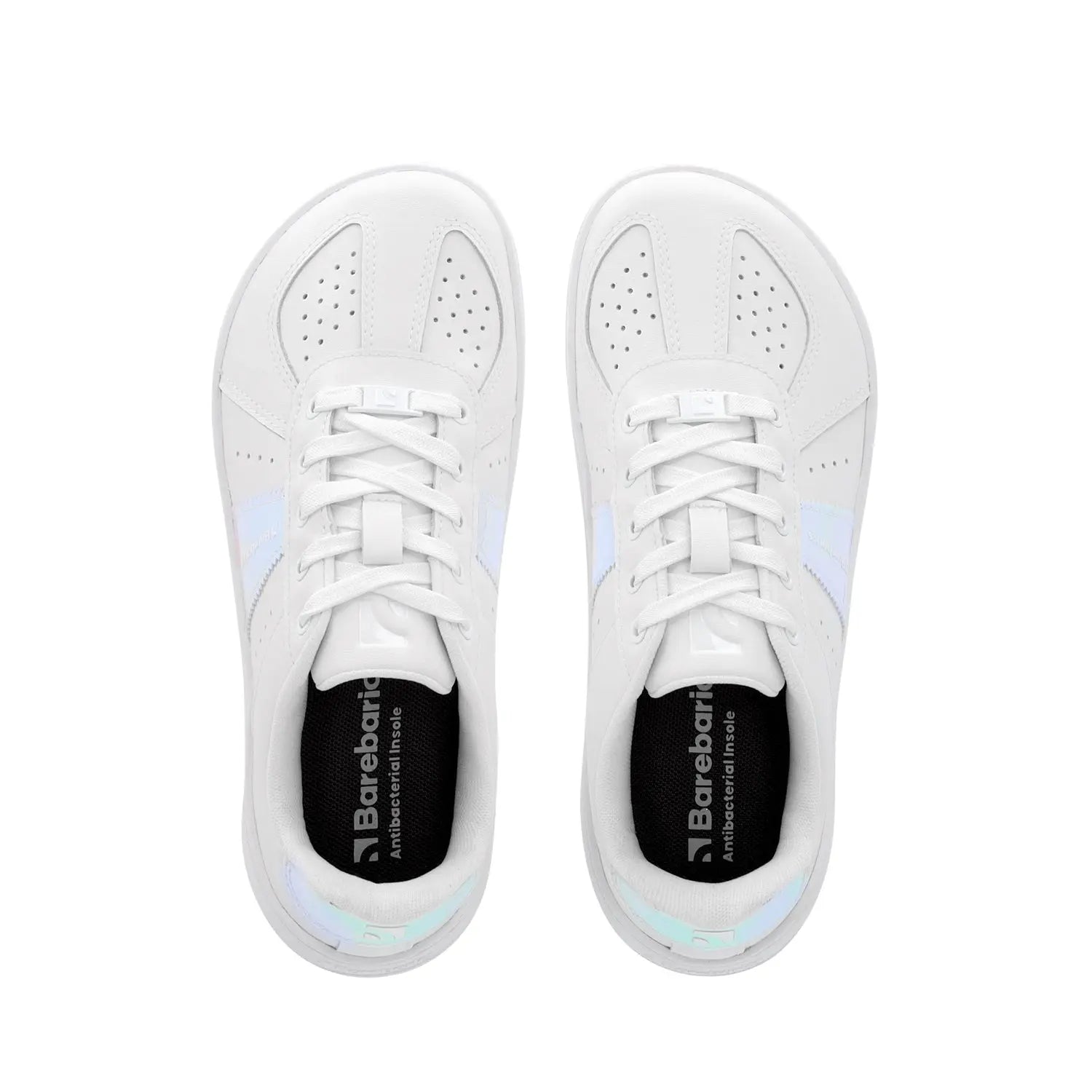 Barebarics - Icara White & Pastel Iridescent – Deportivas barefoot