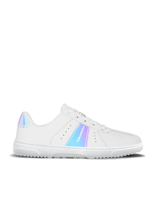 Barebarics - Icara White & Pastel Iridescent – Deportivas barefoot-Barebarics-Cacles Barefoot-Tienda de calzado barefoot respetuoso minimalista