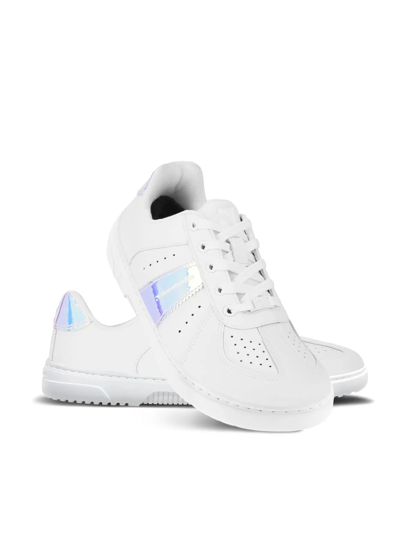 Barebarics - Icara White & Pastel Iridescent – Zapatillas barefoot unisex blanco