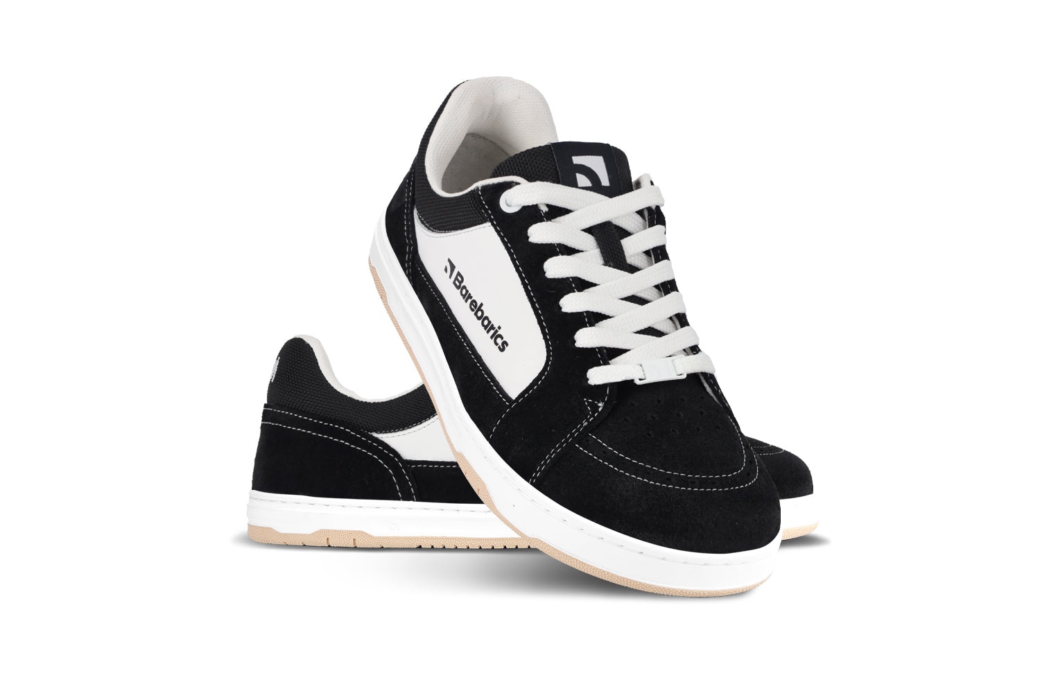 Barebarics - Legend Black & White - Deportivas barefoot-Barebarics-Cacles Barefoot-Tienda de calzado barefoot respetuoso minimalista