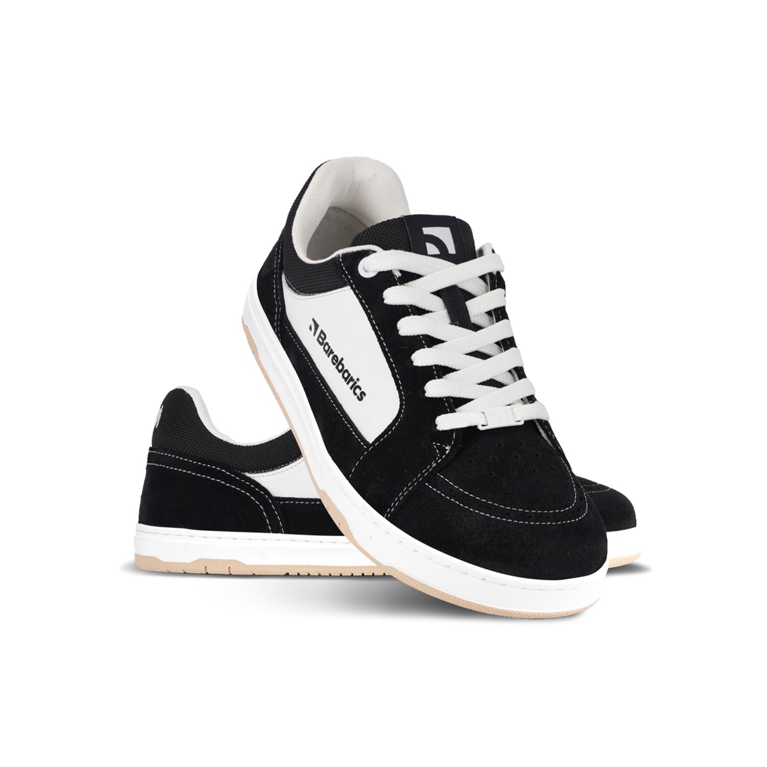 Barebarics - Legend Black & White - Deportivas barefoot-Barebarics-Cacles Barefoot-Tienda de calzado barefoot respetuoso minimalista