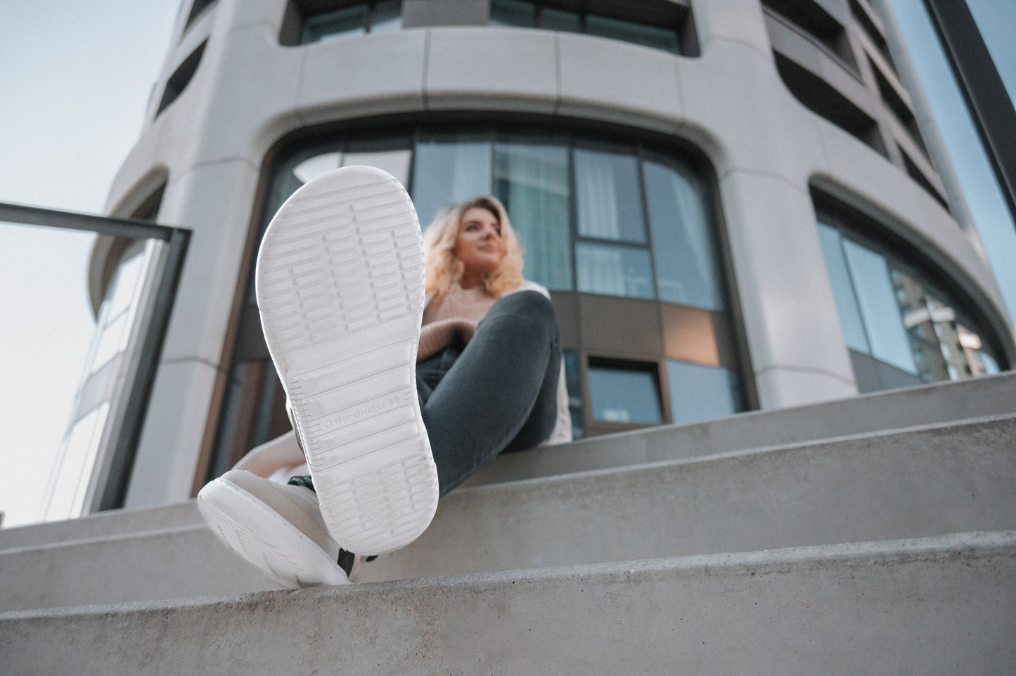 Barebarics - Lynx Beige & White - Botines deportivos barefoot-Barebarics-Cacles Barefoot-Tienda de calzado barefoot respetuoso minimalista