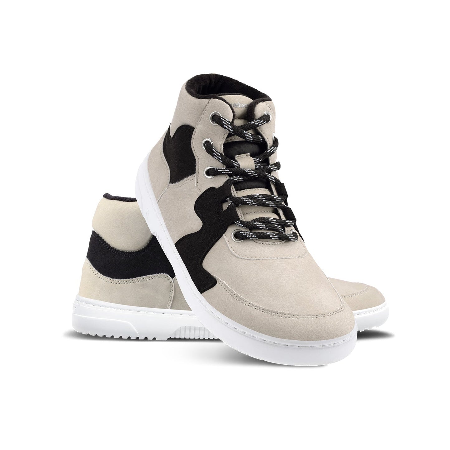 Barebarics - Lynx Beige & White - Botines deportivos barefoot-Barebarics-Cacles Barefoot-Tienda de calzado barefoot respetuoso minimalista