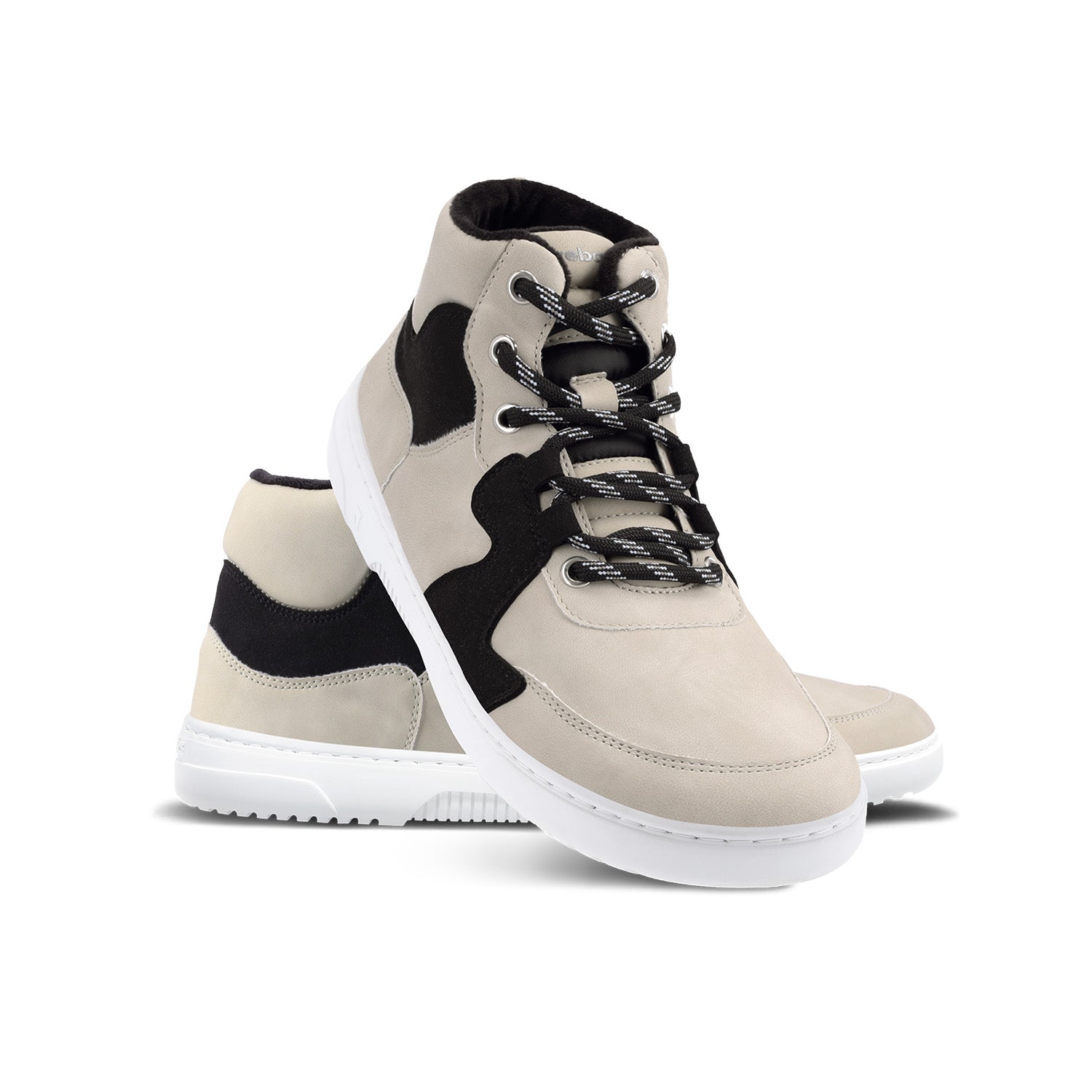 Barebarics - Lynx Beige & White - Botines deportivos barefoot-Barebarics-Cacles Barefoot-Tienda de calzado barefoot respetuoso minimalista