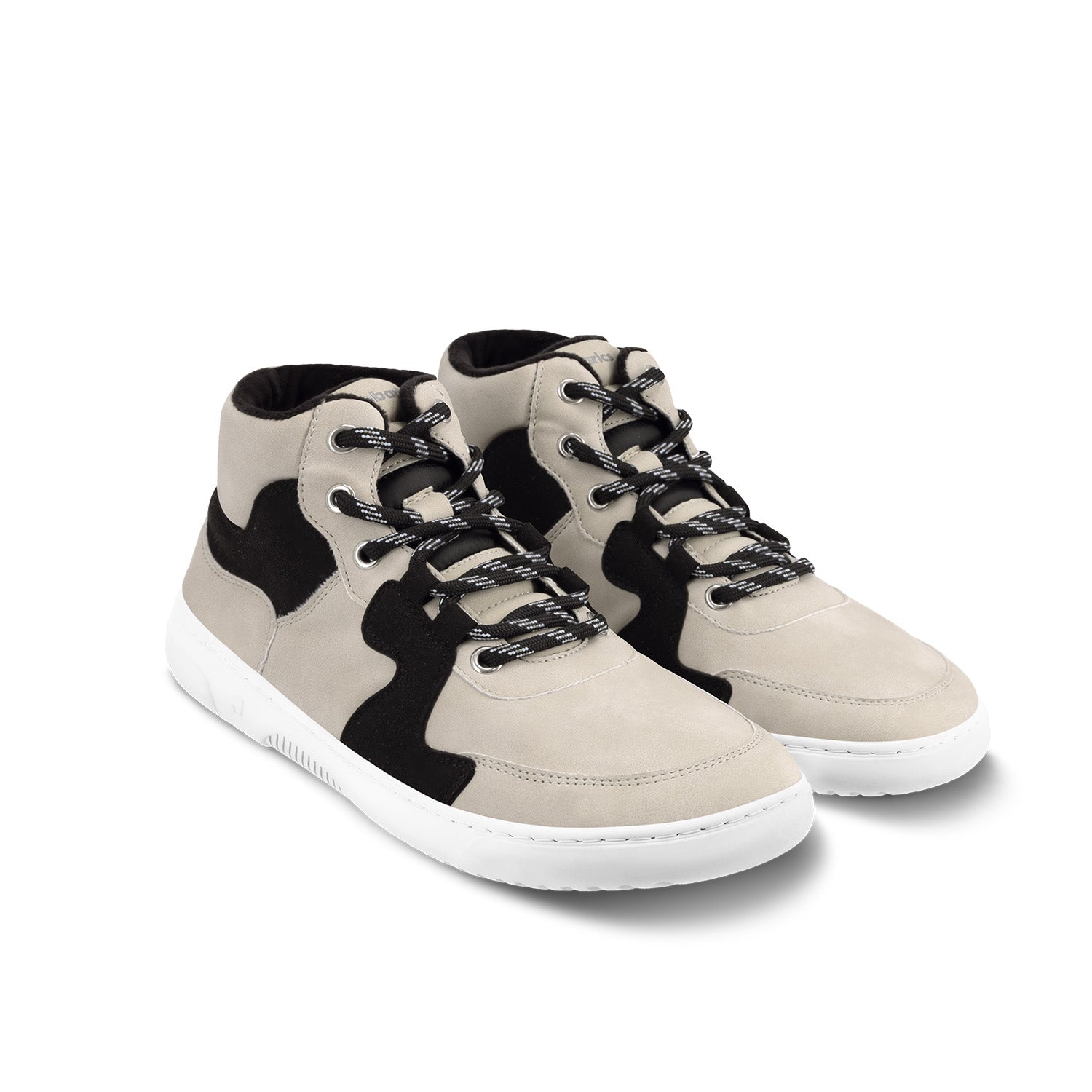 Barebarics - Lynx Beige & White - Botines deportivos barefoot-Barebarics-Cacles Barefoot-Tienda de calzado barefoot respetuoso minimalista