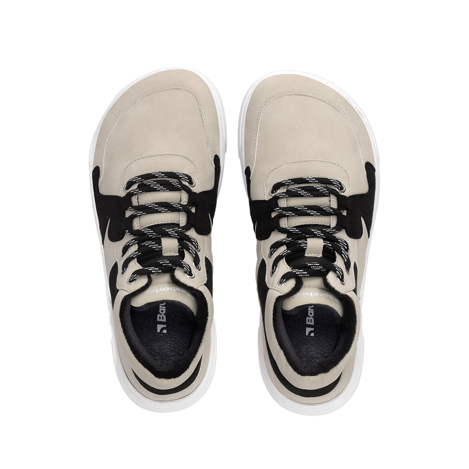 Barebarics - Lynx Beige & White - Botines deportivos barefoot-Barebarics-Cacles Barefoot-Tienda de calzado barefoot respetuoso minimalista