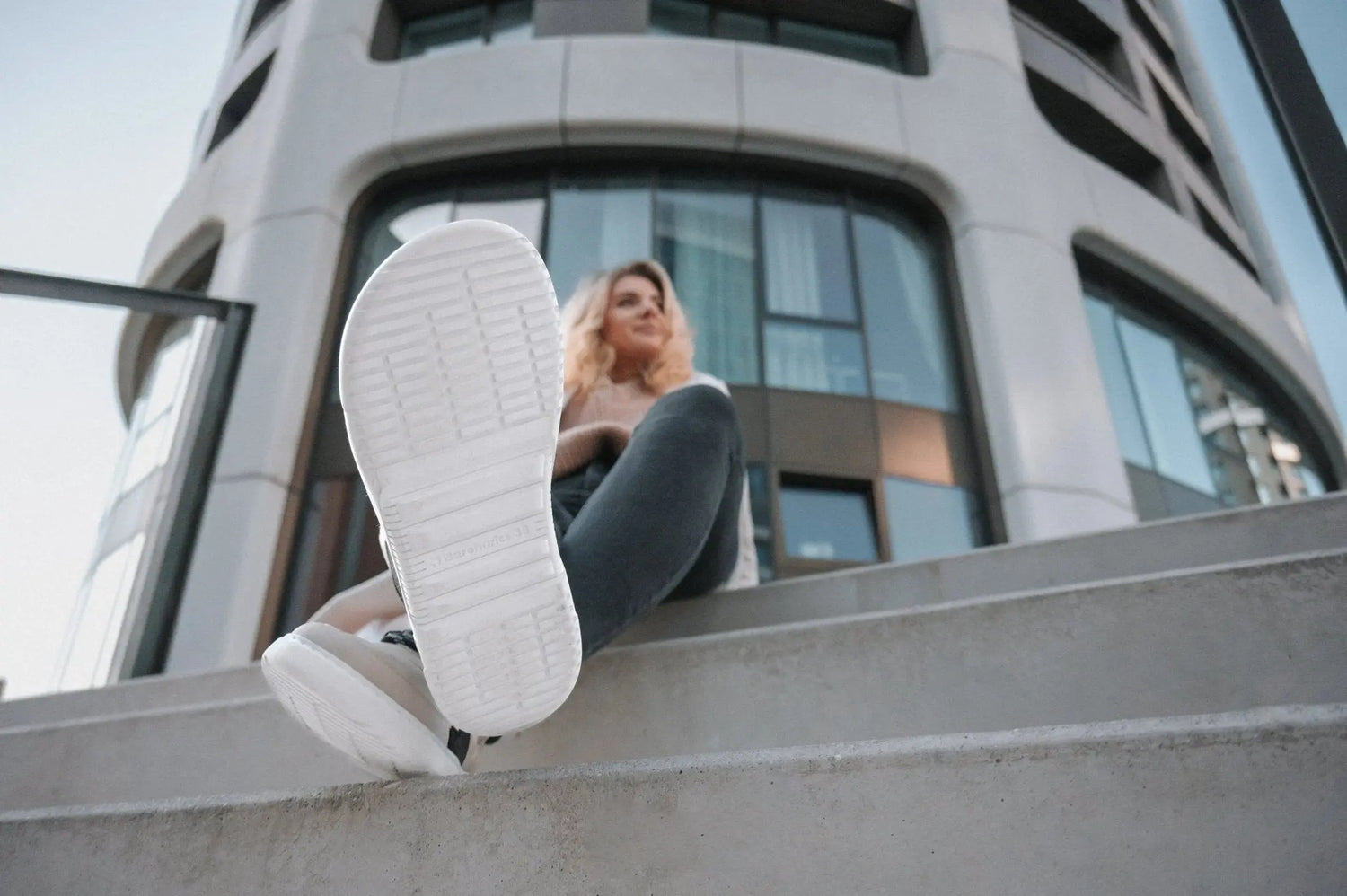 Barebarics - Lynx Beige & White - Botines deportivos barefoot T41