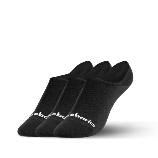 Barebarics - No-Show Black - 3 pack - Calcetines barefoot-Barebarics-Cacles Barefoot-Tienda de calzado barefoot respetuoso minimalista