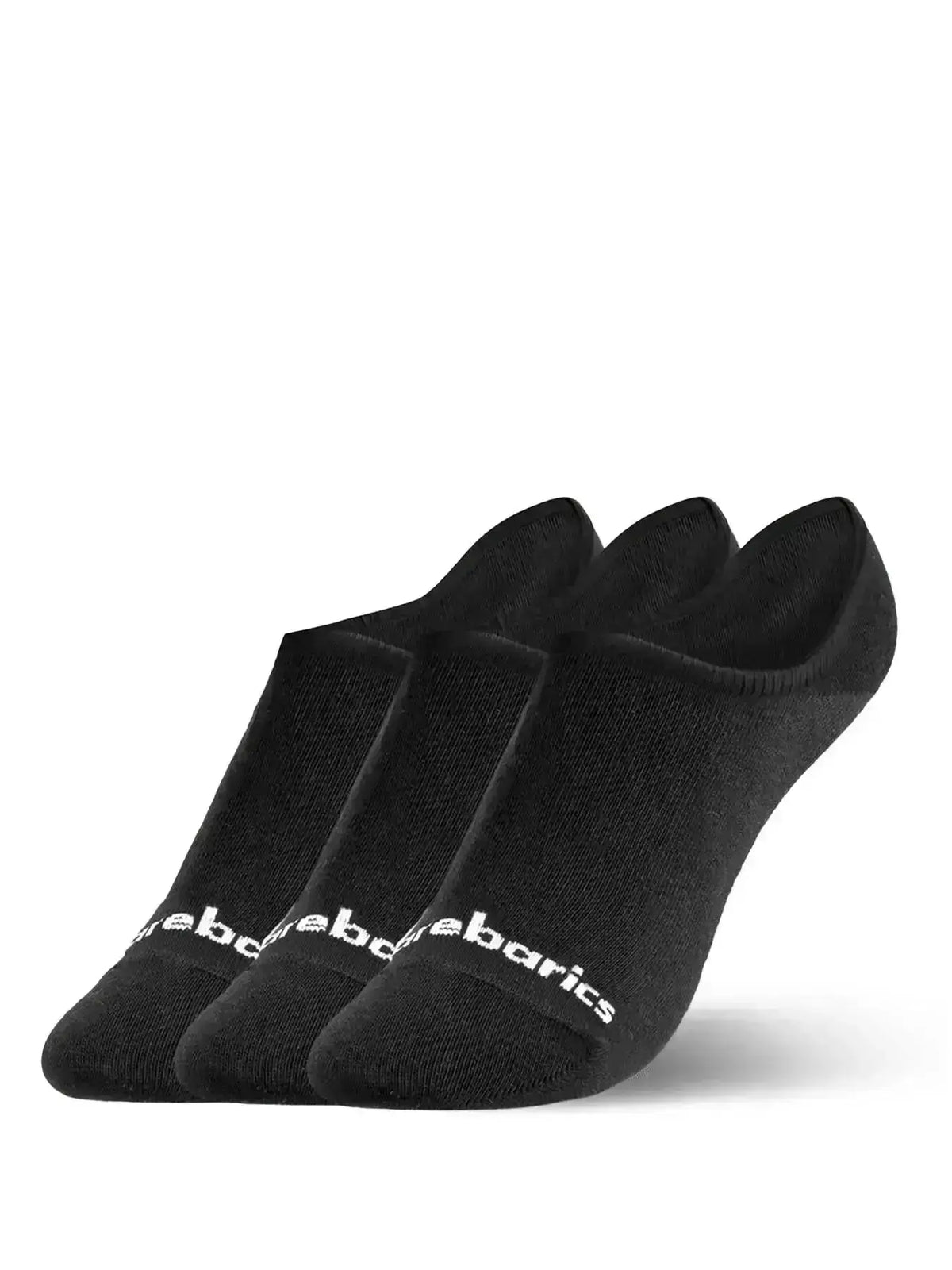 Barebarics - Lot de 3 paires de chaussettes barefoot No Show Black