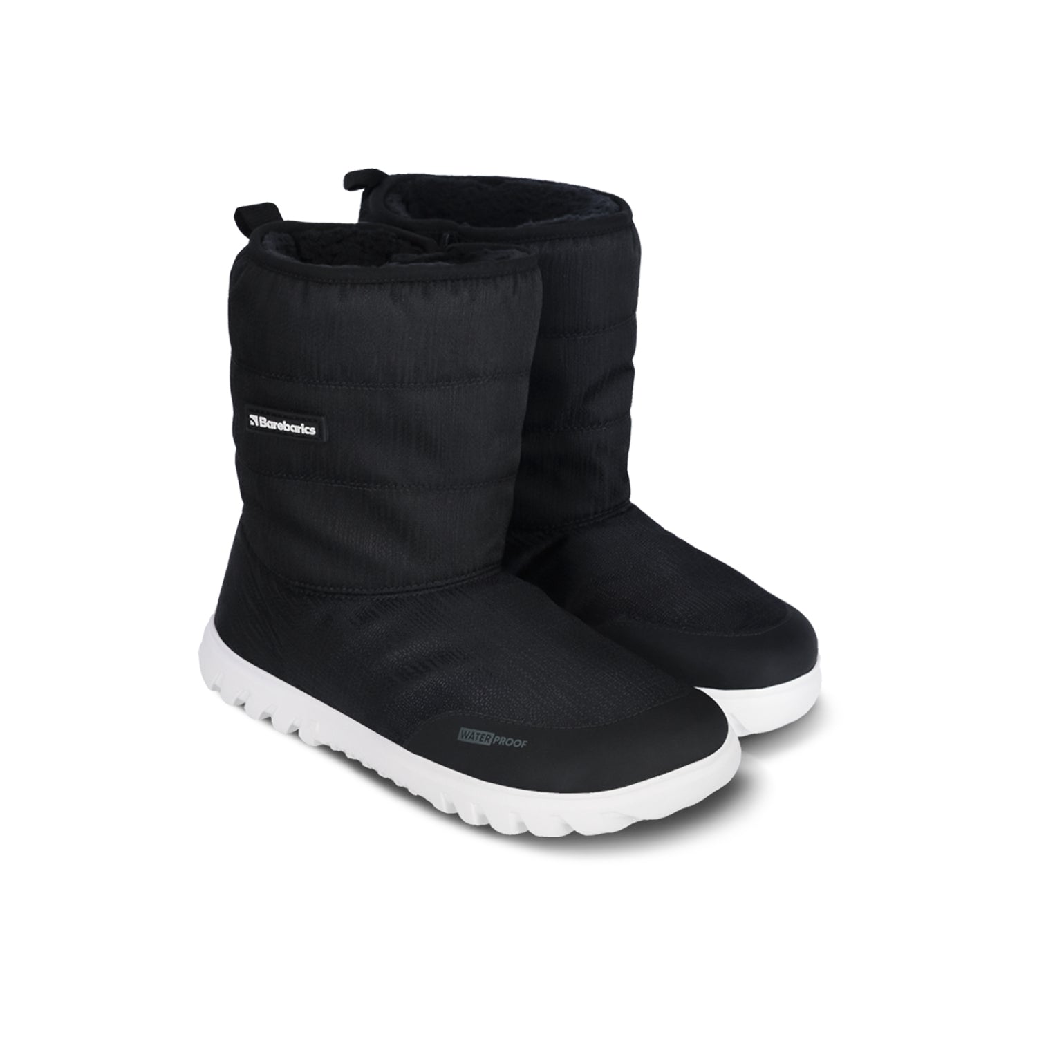Barebarics - PolarStride Black - Botas de nieve barefoot-Barebarics-Cacles Barefoot-Tienda de calzado barefoot respetuoso minimalista