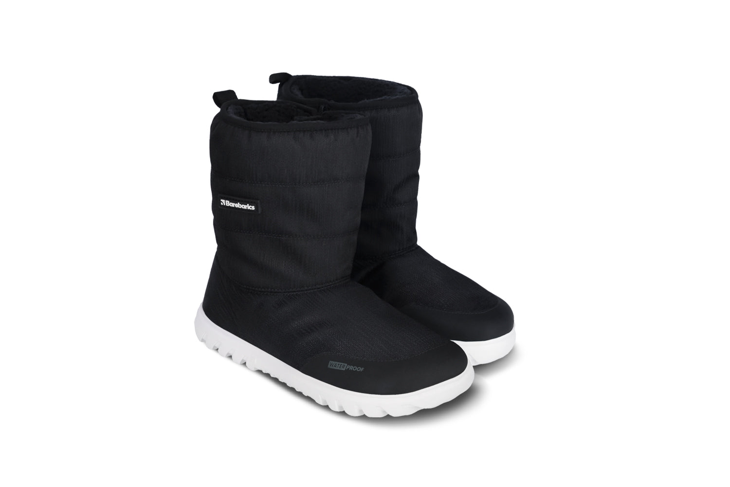 Barebarics - PolarStride Black - Botas de nieve barefoot-Barebarics-Cacles Barefoot-Tienda de calzado barefoot respetuoso minimalista