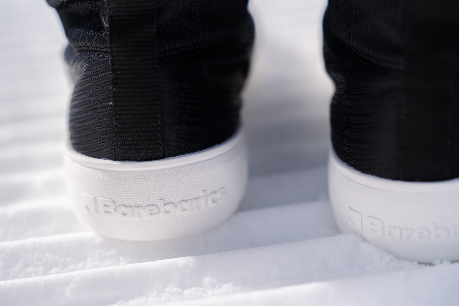Barebarics - PolarStride Black - Botas de nieve barefoot-Barebarics-Cacles Barefoot-Tienda de calzado barefoot respetuoso minimalista