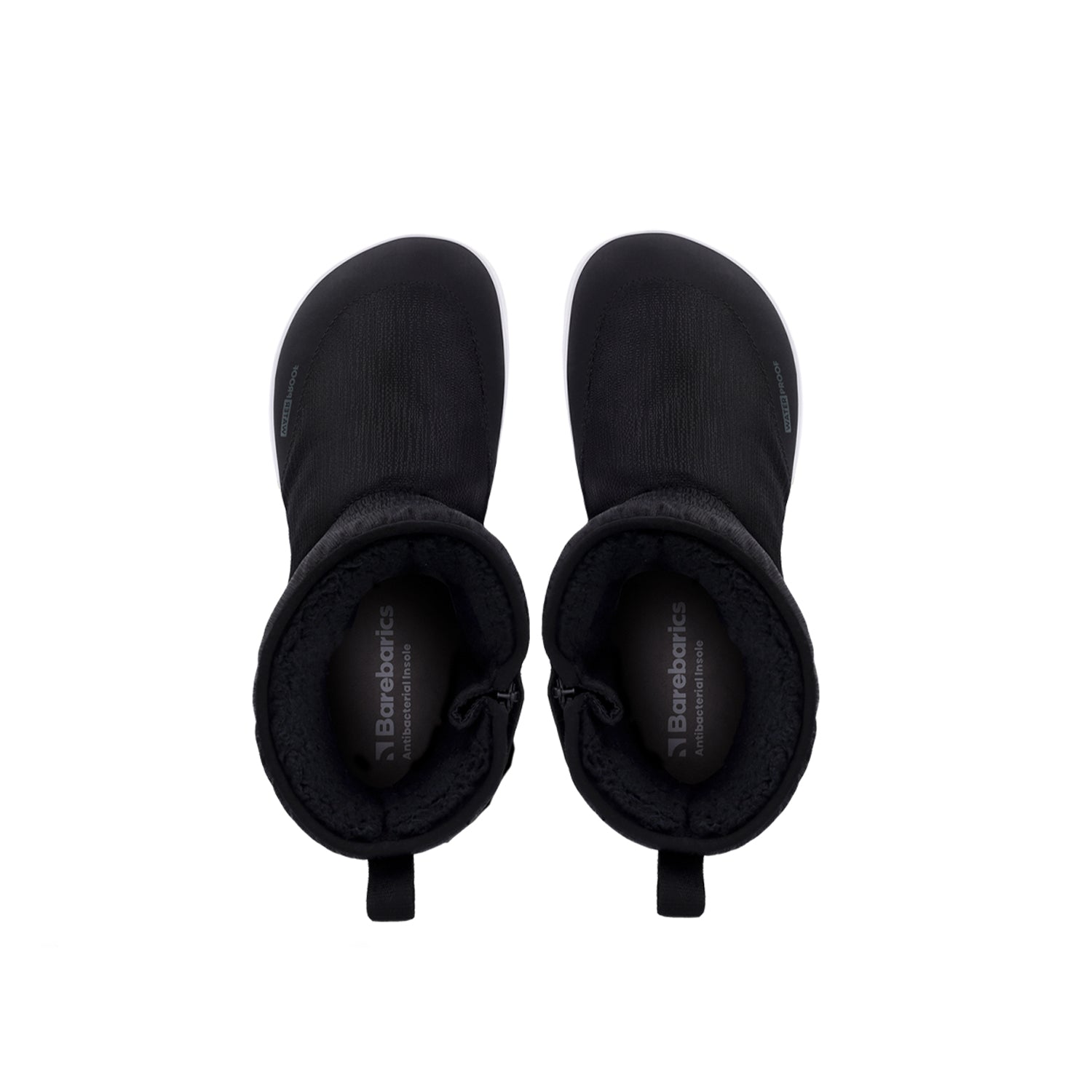 Barebarics - PolarStride Black - Botas de nieve barefoot-Barebarics-Cacles Barefoot-Tienda de calzado barefoot respetuoso minimalista