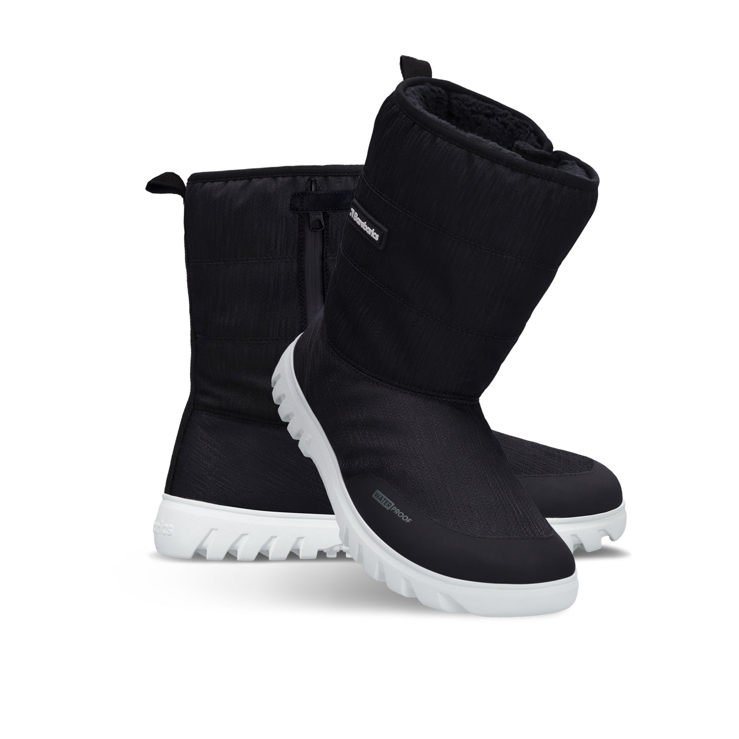 Barebarics - PolarStride Black - Botas de nieve barefoot-Barebarics-Cacles Barefoot-Tienda de calzado barefoot respetuoso minimalista