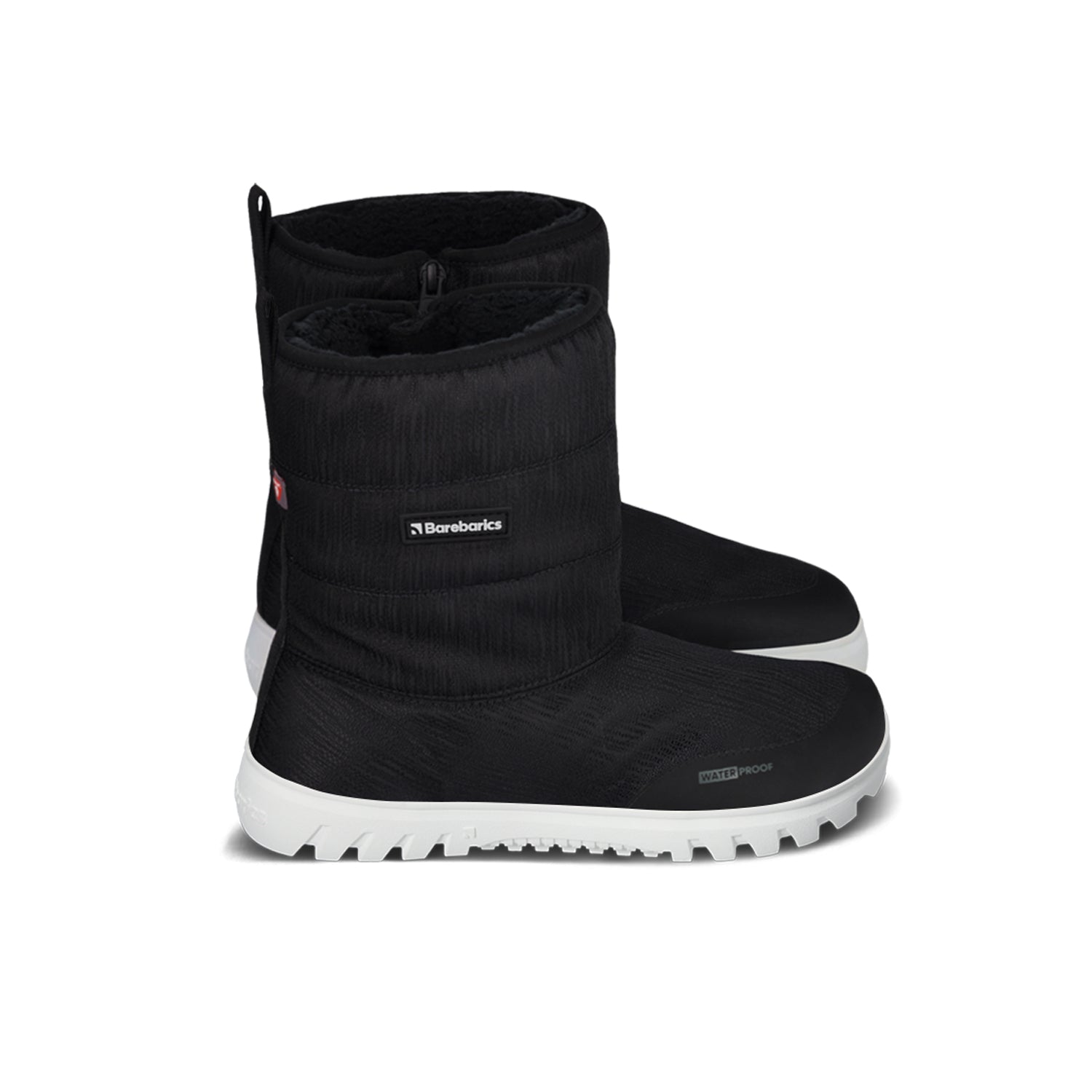Barebarics - PolarStride Black - Botas de nieve barefoot-Barebarics-Cacles Barefoot-Tienda de calzado barefoot respetuoso minimalista