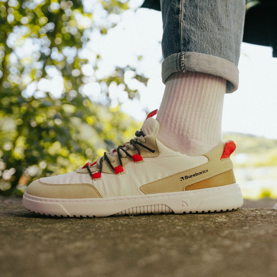 Barebarics - Revive Beige & White - Deportivas barefoot