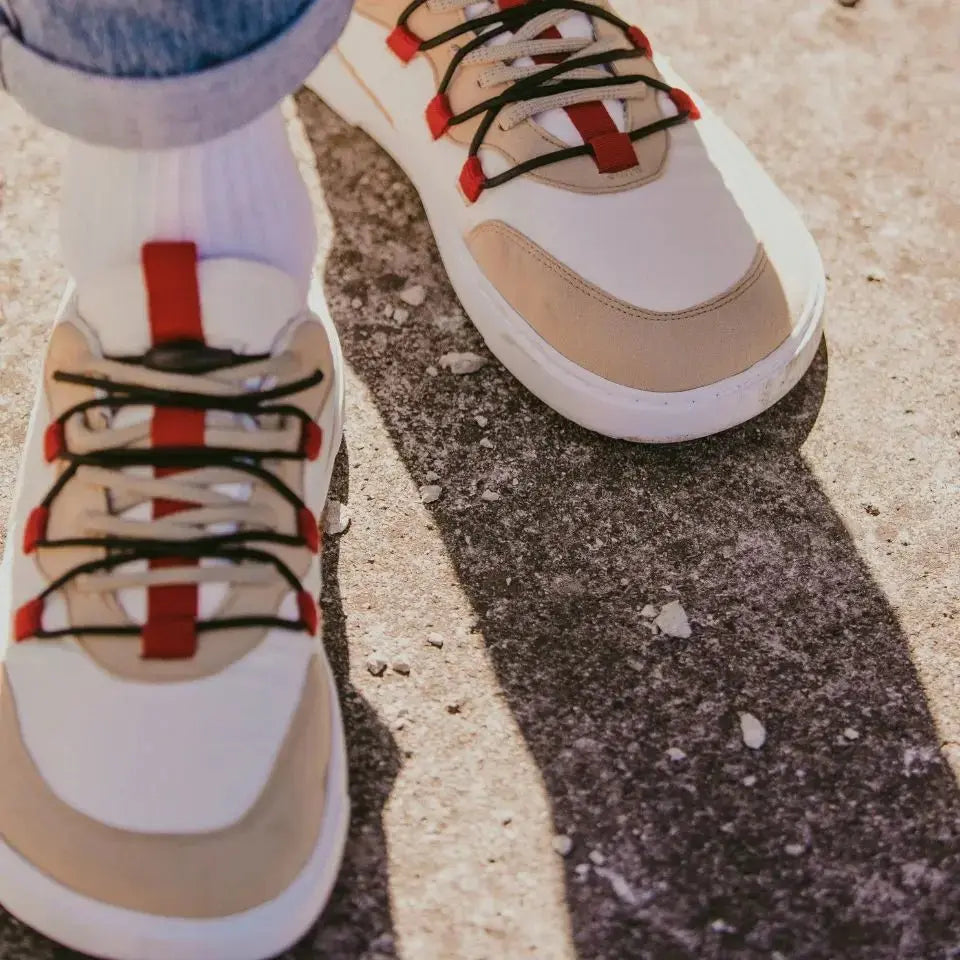 Barebarics - Revive Beige & White - Deportivas barefoot