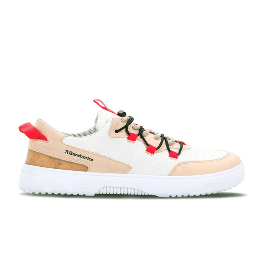 Barefoot Sneakers Barebarics - Revive - Beige & White-Barebarics-Cacles Barefoot