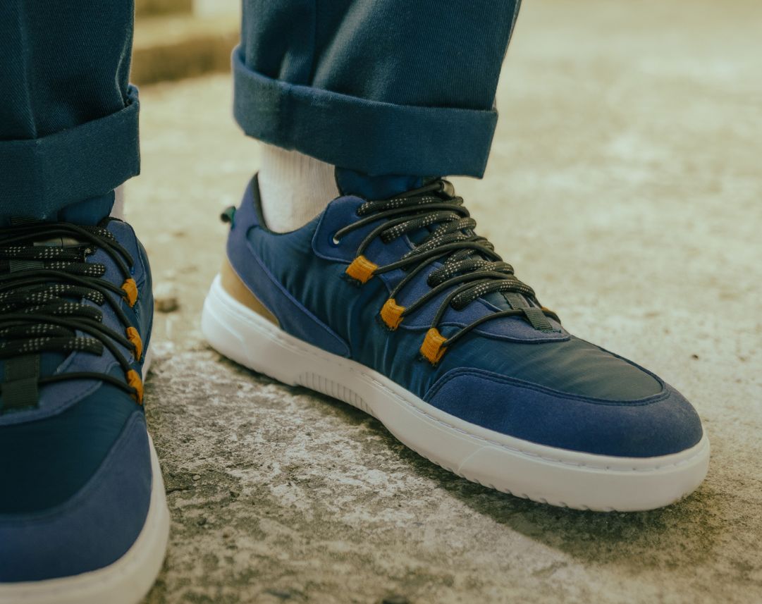 Barefoot Sneakers Barebarics - Revive - Blue & White-Barebarics-Cacles Barefoot