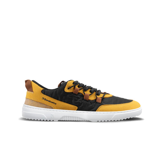 Barebarics - Revive Golden Yellow & Black - Deportivas barefoot-Barebarics-Cacles Barefoot-Tienda de calzado barefoot respetuoso minimalista
