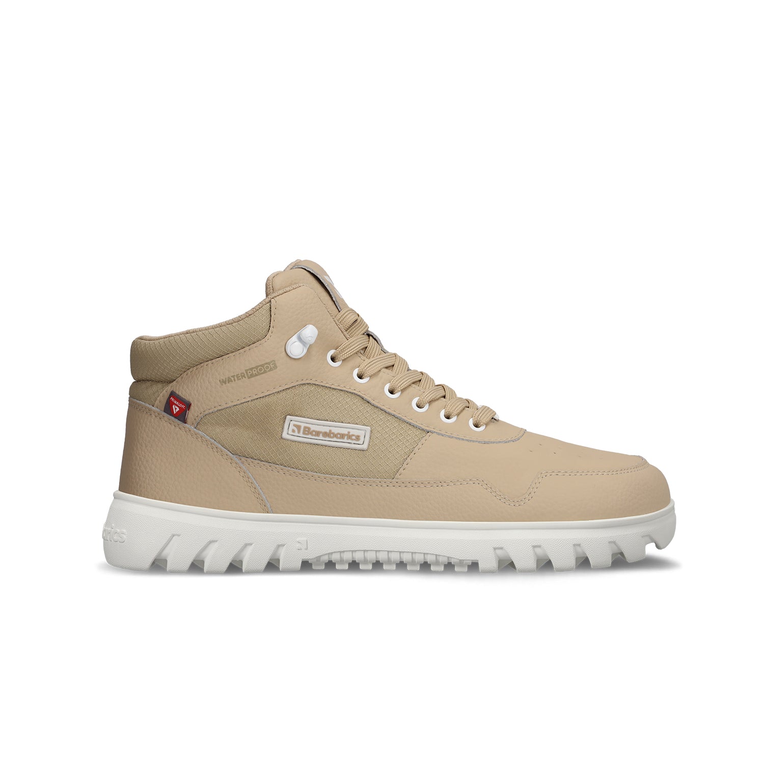 Barebarics - UrbanEdge Beige - Botas impermeables barefoot-Barebarics-Cacles Barefoot-Tienda de calzado barefoot respetuoso minimalista
