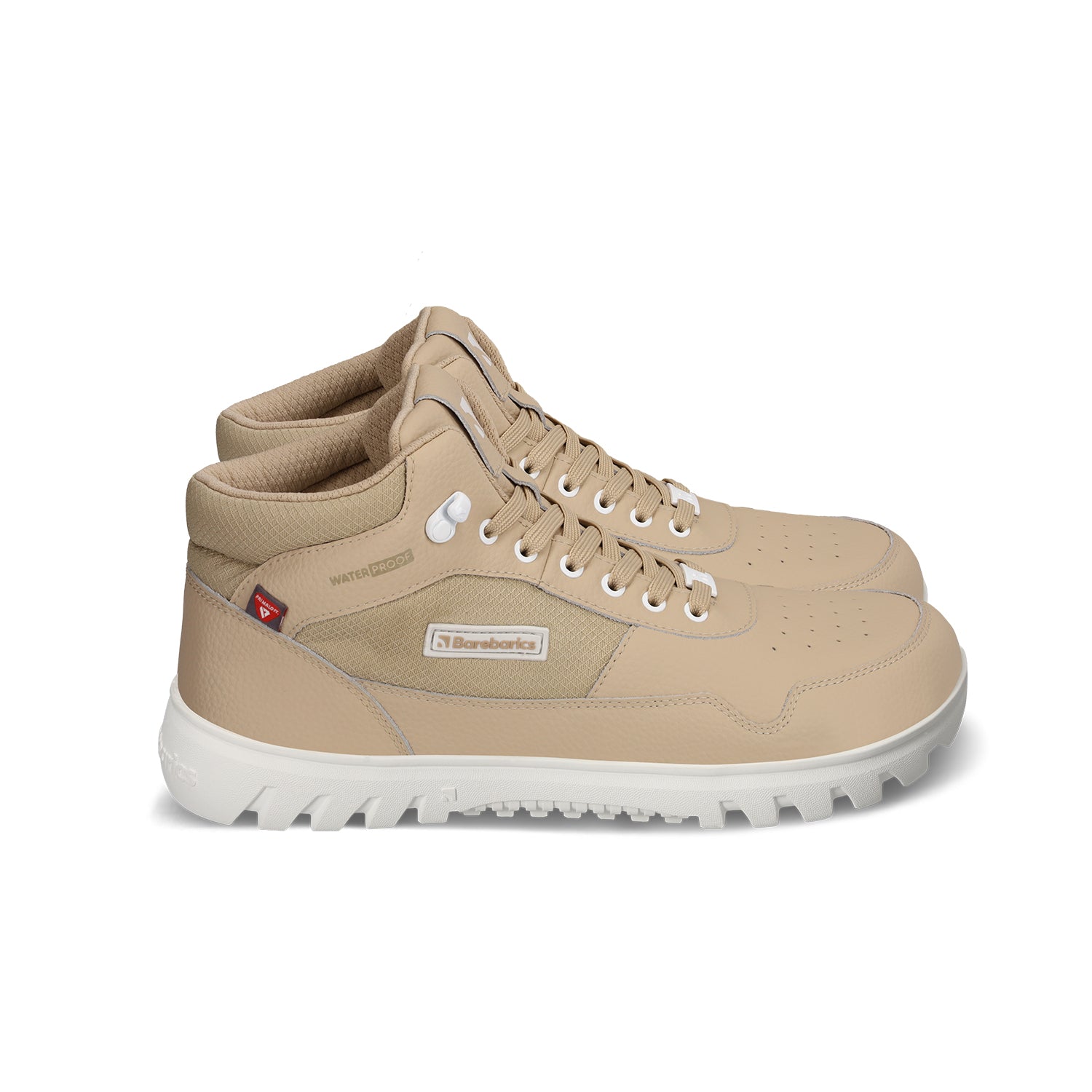 Barebarics - UrbanEdge Beige - Botas impermeables barefoot-Barebarics-Cacles Barefoot-Tienda de calzado barefoot respetuoso minimalista