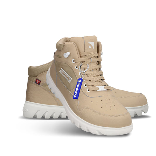 Barebarics - UrbanEdge Beige - Botas impermeables barefoot-Barebarics-Cacles Barefoot-Tienda de calzado barefoot respetuoso minimalista