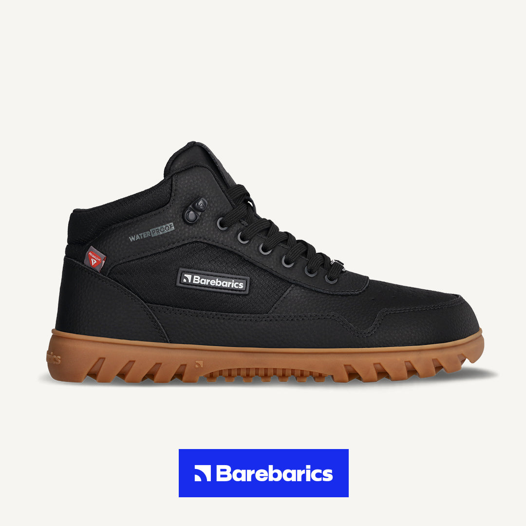 Barebarics - UrbanEdge Black - Botas impermeables barefoot-Barebarics-Cacles Barefoot-Tienda de calzado barefoot respetuoso minimalista