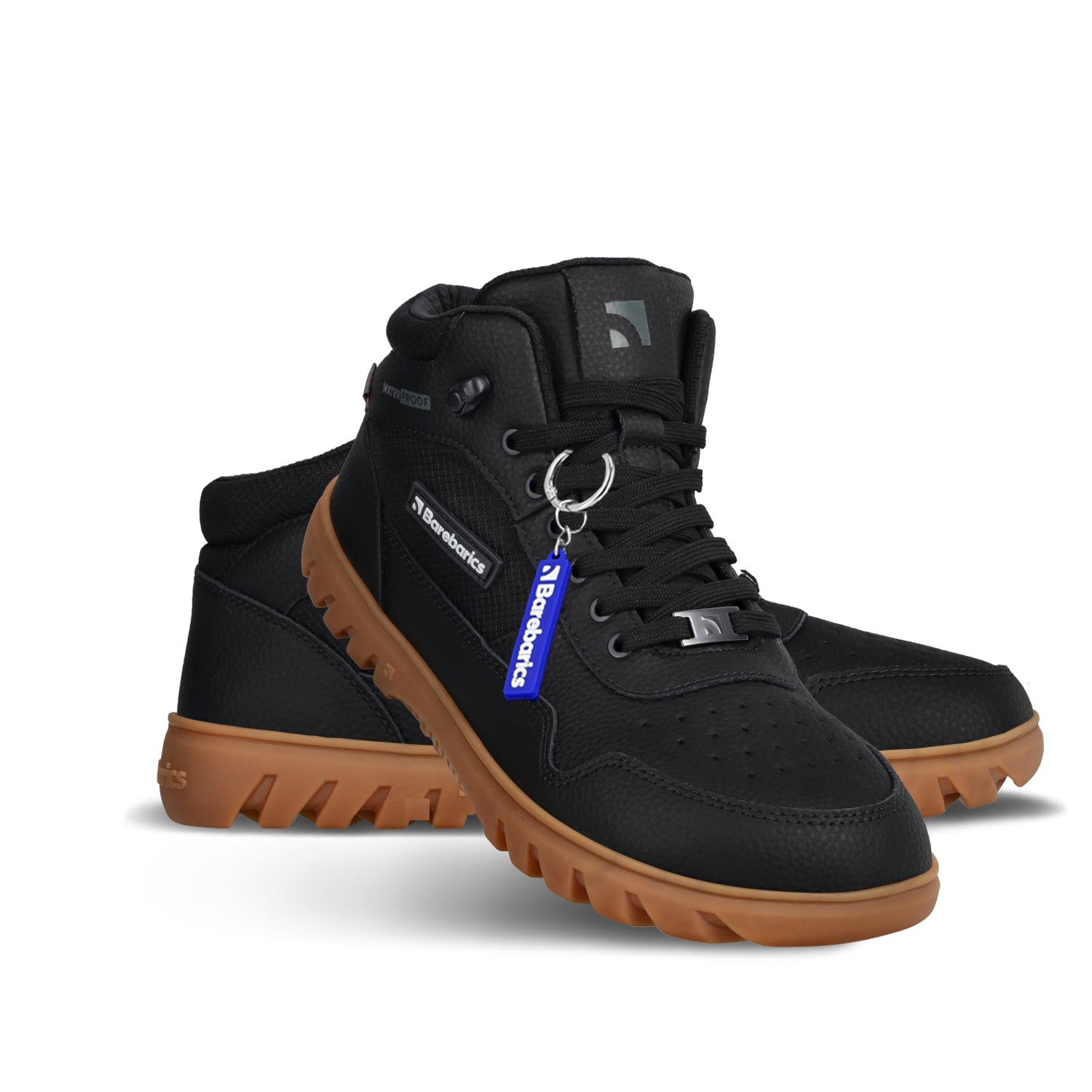 Barebarics - UrbanEdge Black - Botas impermeables barefoot-Barebarics-Cacles Barefoot-Tienda de calzado barefoot respetuoso minimalista