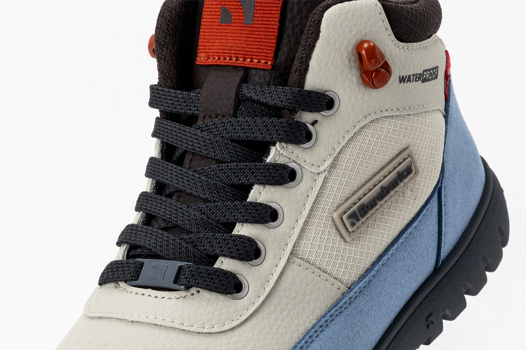Barebarics - UrbanEdge Light Blue & Sand - Waterproof barefoot boots
