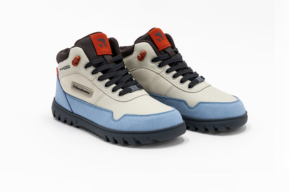 Barebarics - UrbanEdge Light Blue & Sand - Waterproof barefoot boots