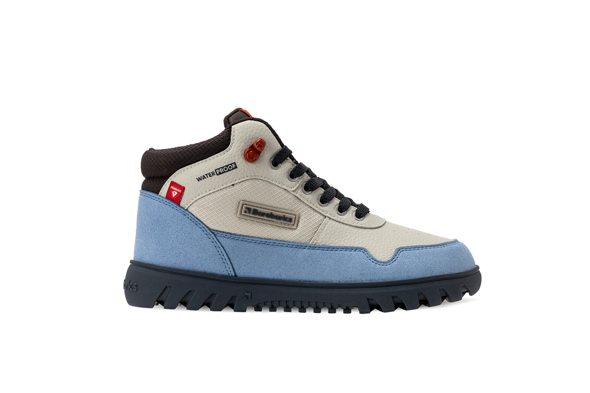 Barebarics - UrbanEdge Light Blue & Sand - Waterproof barefoot boots