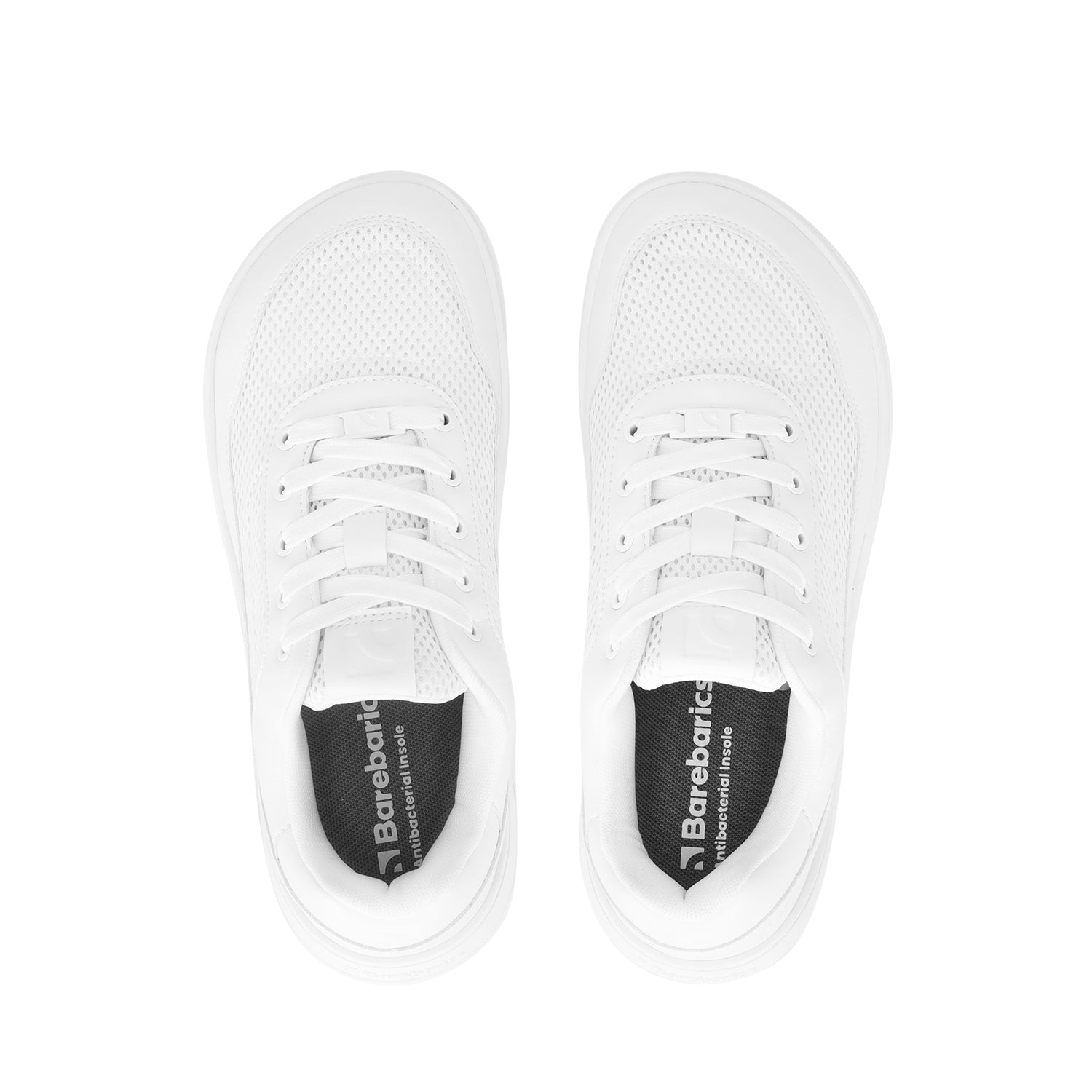 Barebarics - Vaporo All White - Deportivas barefoot-Barebarics-Cacles Barefoot-Tienda de calzado barefoot respetuoso minimalista